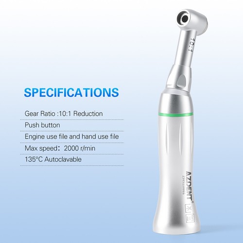 Dental 10:1 Contra Angle Handpiece Push button ISO E-Type for Engine&hand file - Picture 10 of 22