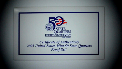 2005-S US Proof State Quarter Mint Set 5 Coins CN CLAD 24soc0403 - Picture 5 of 6