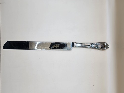 NEIMAN MARCUS-Vintage Silver Spatula&Knife Set-Orig Case-Godinger Silver Art Co. - Picture 5 of 8