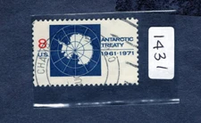 1971 Stamp #1431 Antarctic Treaty Used