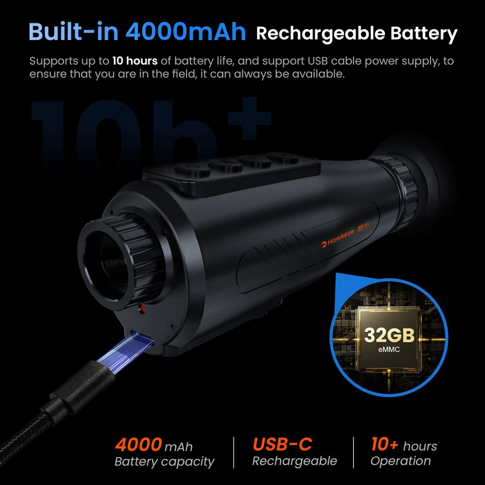 Thermal Imaging Monocular 8X Ai15 AI Support HDMI-compatible/CVBS Device - Image 3 of 4