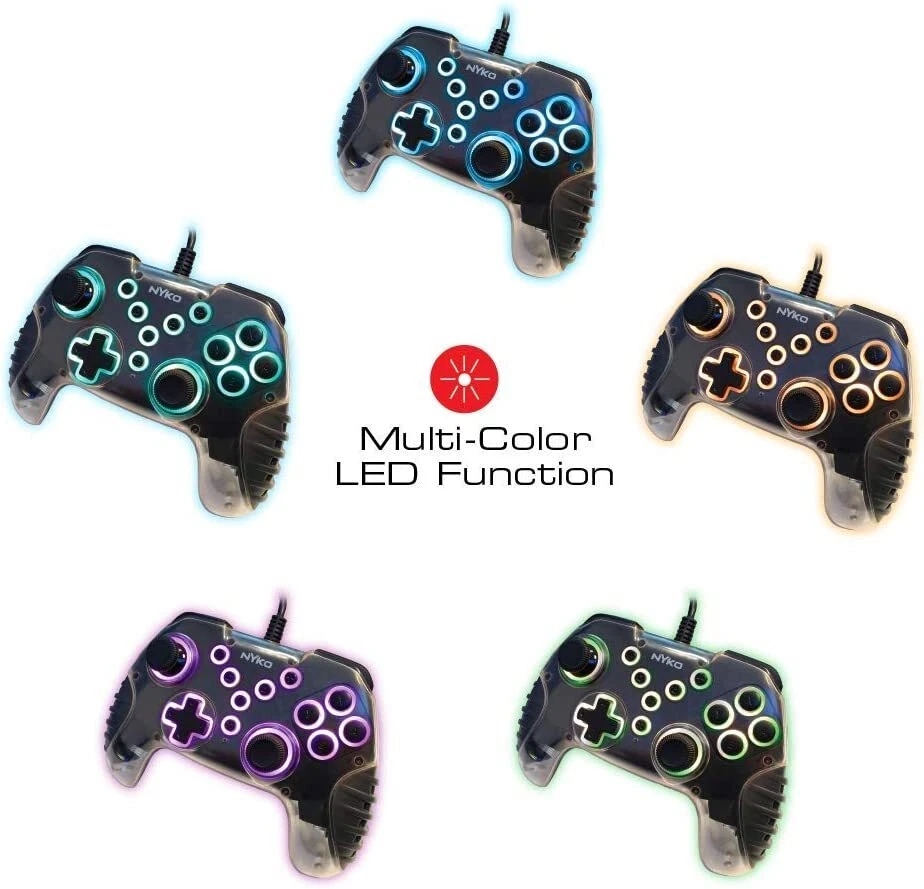 NYKO [ AirGlow ] LED Fan-Cooled Wired USB Force Feedback Controller (Switch) New - Image 4 of 4