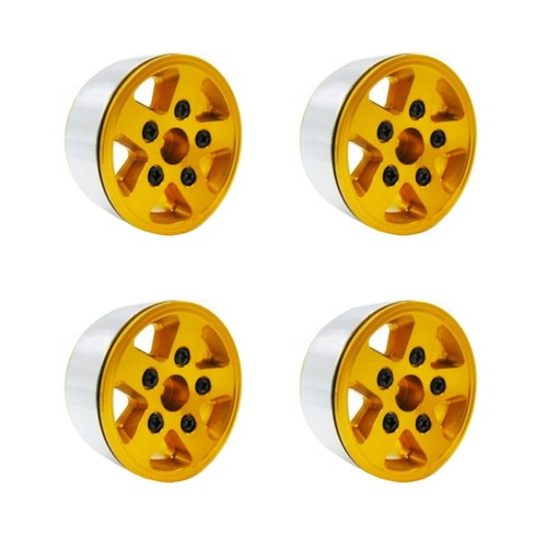 1/10 1.9" Alloy beadlock RC Crawler Car Wheels Rims Set 4Pcs fits FOR SCX10 CC01 - Picture 5 of 13