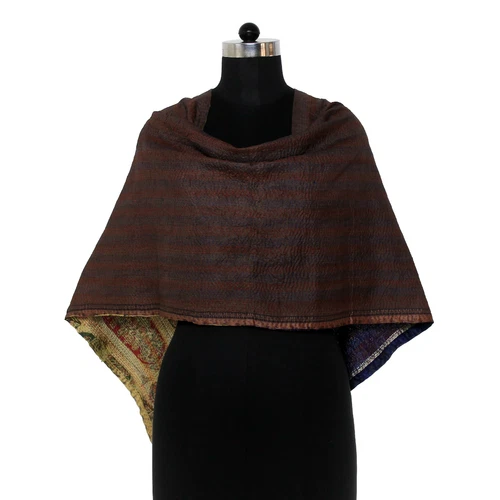 New Indian Silk Kantha Fashion Scarf Reversible Bohemian Handmade Pareo Band Ad