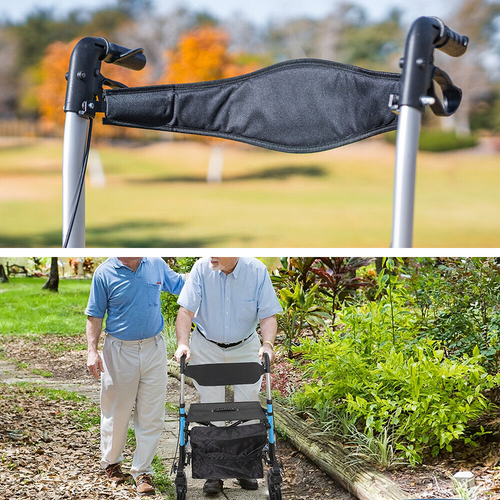 Mobility Walker Aids Frame Rollator Foldable X-Fold Walking Aid Indoor Outdoor - Picture 7 of 10