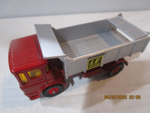 Matchbox King Size LELAND TIPPER TRUCK K-4, Red cab Silver Bed Vintage 1969 - Picture 5 of 9