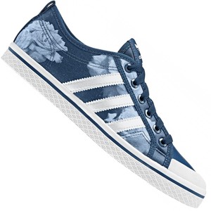 ADIDAS Originals tela tessile canvas Fiori Blu Bianco Sneaker ROSE 41 1/3 ADIDAS Originals tela tessile canvas Fiori Blu Bianco Sneaker ROSE 41 1/3