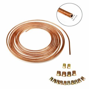 25 Ft 3/16 OD Copper Nickel Brake Line Tubing Coil Kit 25 Ft of 3/16 x 25 Brake Tubing 25 Ft 3/16 OD Copper Nickel Brake Line Tubing Coil Kit 25 Ft of 3/16 x 25 Brake Tubing