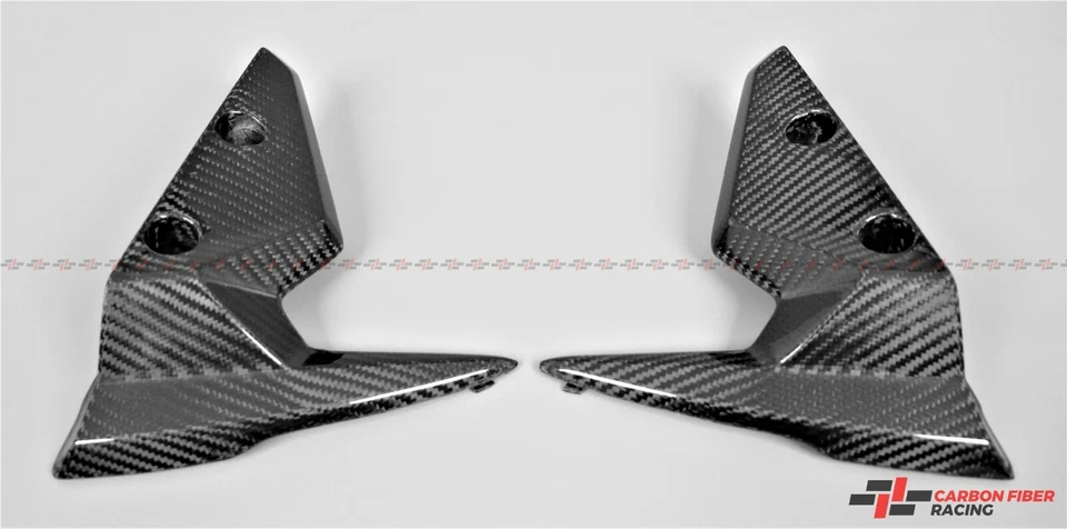 Guardabarros delantero laterales Triumph Street Triple 765 R, S 2017-2022 - 100 % fibra de carbono Foto 2 de 4