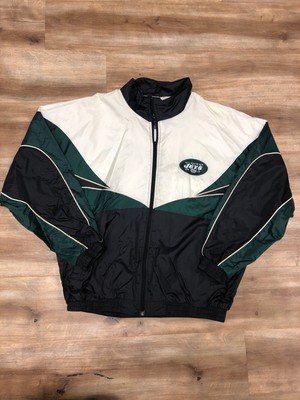 NEW YORK JETS NFL FOOTBALL VINTAGE 90s PRO PLAYER WINDBREAKER JACKET LARGE | eBay