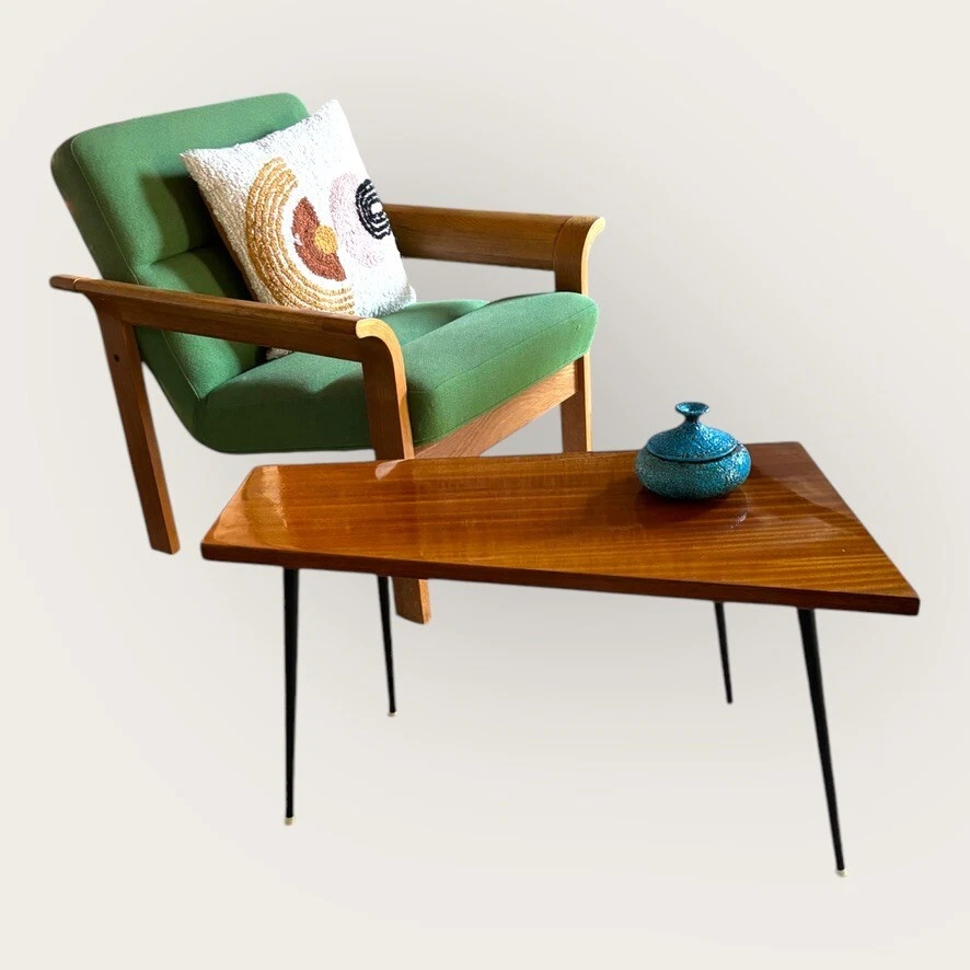 Table Basse vintage formica France vintage 1950/60 - Photo 3/4