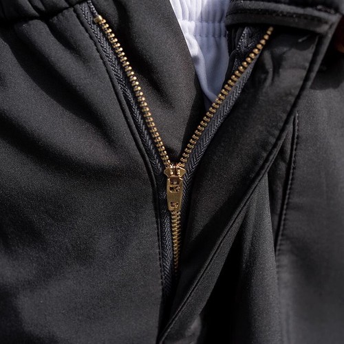 Men Fleece Lining Baggy Cargo Pants Wide Leg Trousers Hip Hop Loose Casual Pants - Picture 13 of 20