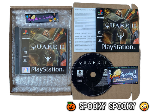 Quake II PS1 - UK PAL sehr guter Zustand mit Reg - hochwertige Verpackung - Tracked