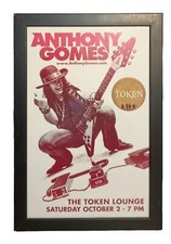 Anthony Gomes The Token Lounge Tour Advertisement Framed Wall Poster Art 19x13"