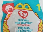 TY Beanie Baby McDonald’s FRECKLES In Sealed Happy Meal Bag Vintage 1999
