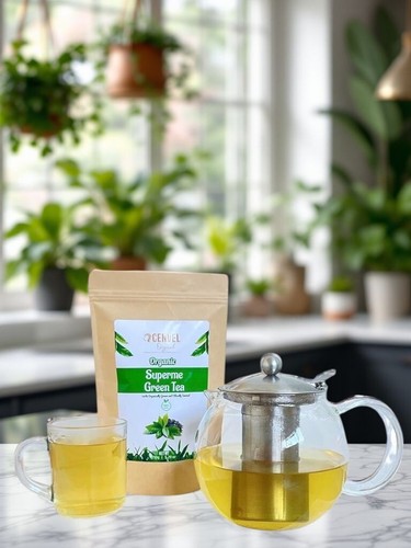 CENVEL®️ Tè Verde Biologico Foglie Sciolte | Tè Verde 100% Puro Naturale Detox Tea - Foto 32 di 41