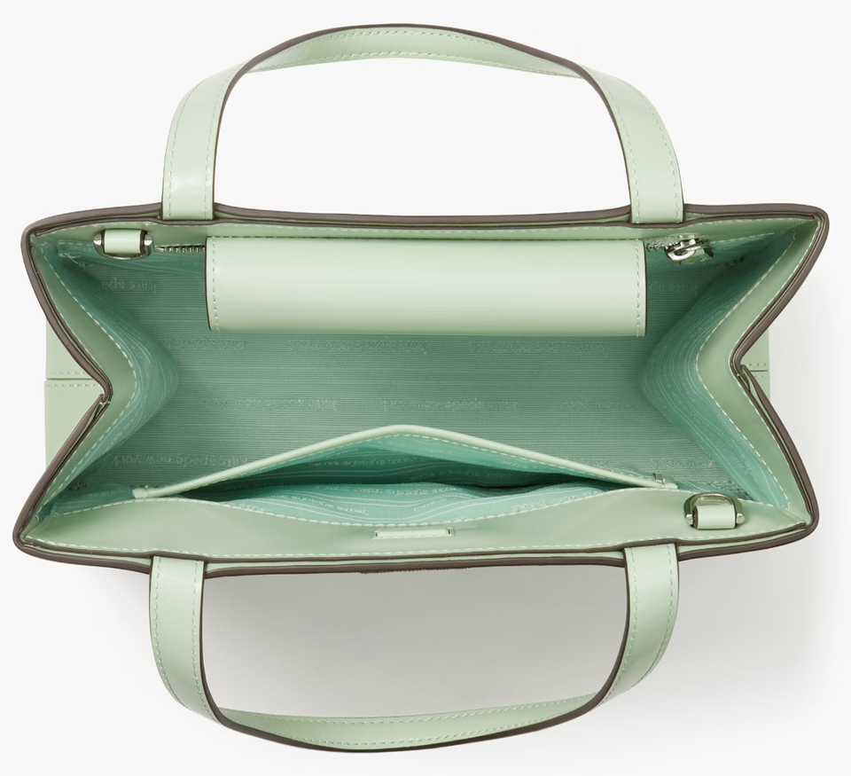 Kate Spade Sam Icon Small Tote Mint Green Spazzolato Leather Bag
