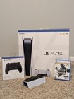 PlayStation 5 Bundle- Disk Edition 825Gb, 2 Controllers, 1 Game, 1 Charging Dock