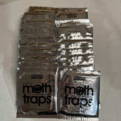 50 Pantry Moth Traps- Non-Toxic, Insecticide Free, Odorless Glue Trap Individual
