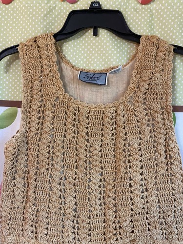 Women's Select Sleeveless Crochet Top Embroidered Maxi Sundress, Medium - Picture 2 of 7