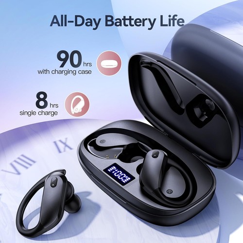 GNMN Wireless Earbuds Bluetooth 5.3 Headphones Built-in mic 8H play IPX7 G17 B03 - Zdjęcie 2 z 6