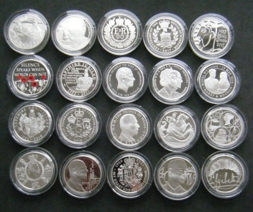 Royal Mint SILVER PROOF Five Pound Coin £5 1990 - 2024 Choose your coin - Picture 5 of 8