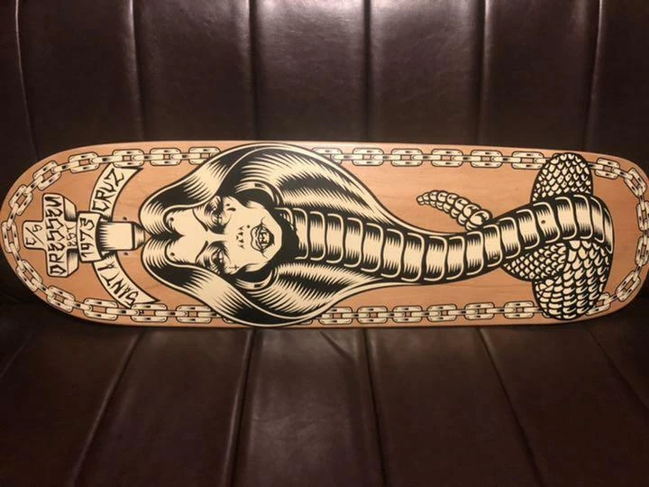 SANTA CRUZ Skateboard Deck Eric Dressen Art Design Unused Imported from Japan
