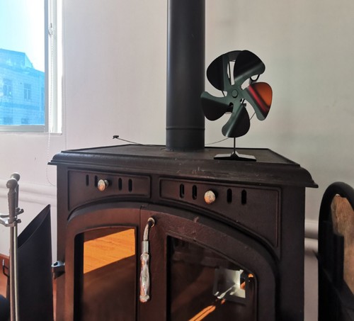 Log Burner Stove Fan Eco Heat Powered - Picture 3 of 4