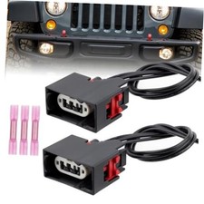 68065016AB Front Turn Signal Light Connector Plug Harness for Jeep Wrangler 2