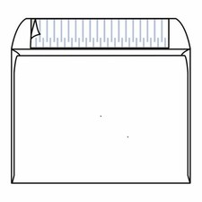 Open Side Booklet Envelopes, 9" x 12", 28#, White, Side Seams, Pressure