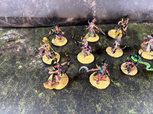 Warhammer AoS Hedonites of Slaanesh Blissbarb Bogenschützen bemalt (#360) - Bild 5 von 12