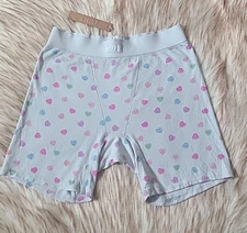 NWT SKIMS Soft Lounge Rib Boxer Cloud Candy Heart Size S