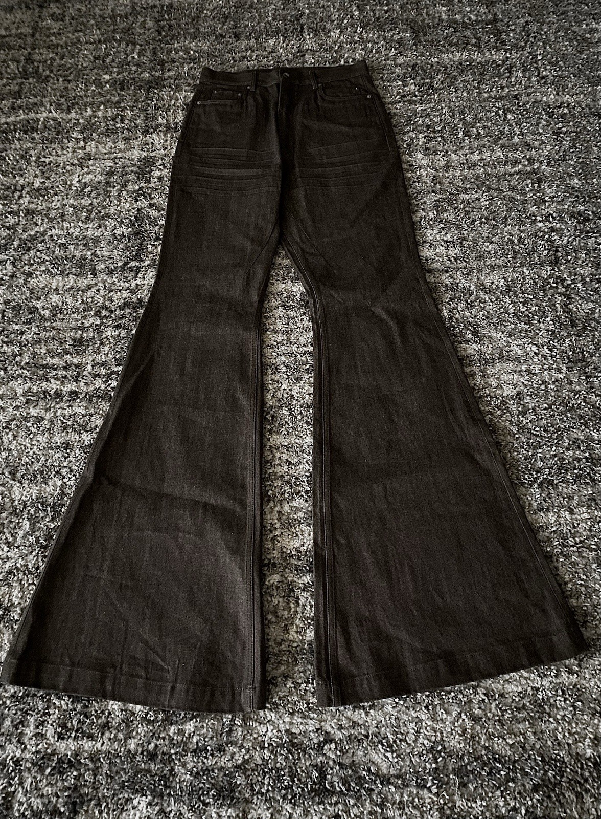 Rick Owen’s DRKSHDW Dark Dust Gray Porterville Bolan Bootcut Jeans Size 31 image 5