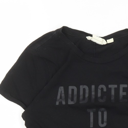 Weekday Damen schwarzes Basic T-Shirt, S, Freizeit Rundhals - Bild 6 von 12