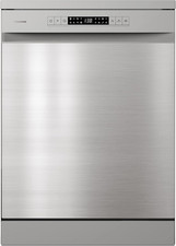 HS622E90XUK Freestanding Standard Dishwasher 85Cm High- Stainless Steel - E Rate