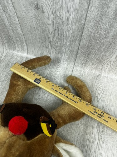 Vtg RUDOLPH THE RED NOSED REINDEER Wooden Stick Pony Hobby Horse Ride On Toy - Picture 8 of 9