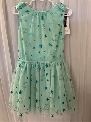 Hello Kitty Toddler Size 4 Emerald Green With Stars Macy s Twirly Dress