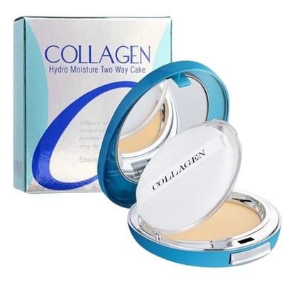 Enough Powder with Collagen Two Way Cake SPF25 Farbton 13 + Nachfüllpackung (13g