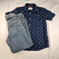 Urban Pipeline Mixed Set Boys Sz 10 Slim Adjustable Waist Jeans Sz M Shirt