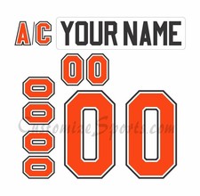 Syracuse Crunch Customized Number Kit For 2010-2011 White Uniform