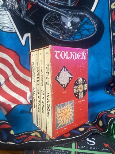 Hobbit and Lord of the Rings Boxed Set 1973 Red Box Tolkien Ballantine