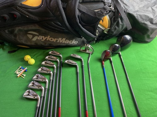 TAYLORMADE⛳R7⛳13 CLUB GOLF SET⛳BAG+3-9 IRONS⛳PUTTER⛳PW⛳SW⛳DRIVER⛳3 WOOD⛳3 HYBRID