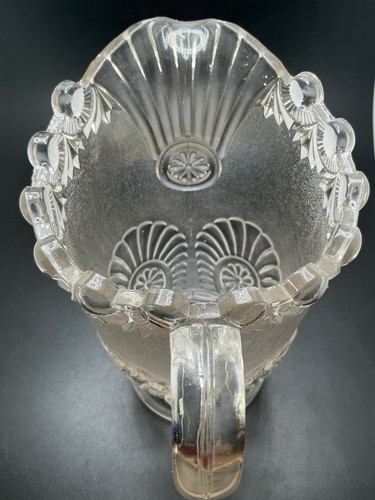 Antique 18” Water Pitcher, EAPG Westmoreland Shell & Jewel, ~ 1890 - Picture 4 of 6