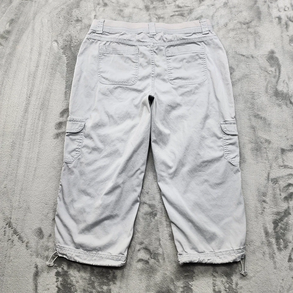 Calça Style&Co Feminina 10P PETITE Cinza Cintura Média Carga Capri Caminhada Ao Ar Livre Casual - Imagem 3 de 4