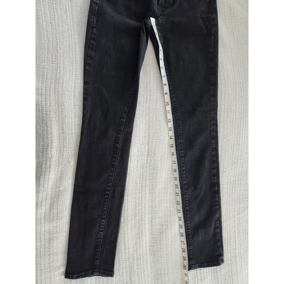 Lucky Brand Charlie Skinny Jeans Black 4 / 27R Mid Rise Stretch Denim - Image 3 of 4