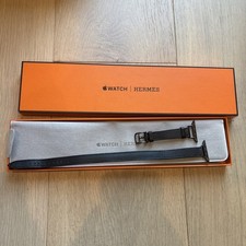 HERMÈS Double Tour Black Genuine Leather App...