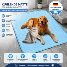 K&uuml;hlmatte Hund Katze K&uuml;hlbett Sommer Atmungsaktiv Waschbar Faltbar 4 Gr&ouml;&szlig;en