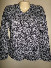 Vintage Sweater Hippie Boho W Hood  Pockets Ladies Stationwagon Brand XL Runs S
