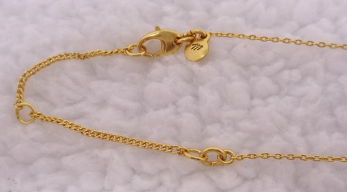 Girls Gold Moon Pendant 13" Necklace - Picture 4 of 6