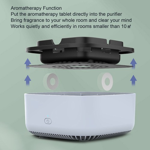 Cenicero Purificador Sin Humo Iones Negativos Aromaterapia Purificador de Aire para Oficina S7 - Imagen 5 de 11